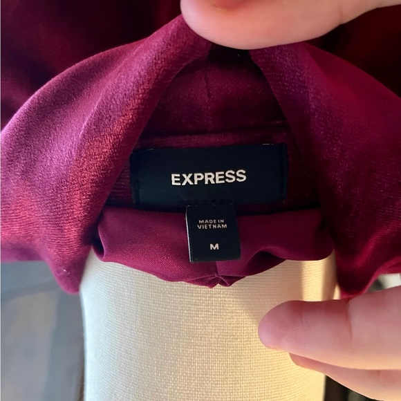 Express Ruby velvet double breasted blazer - Picture 4 of 4